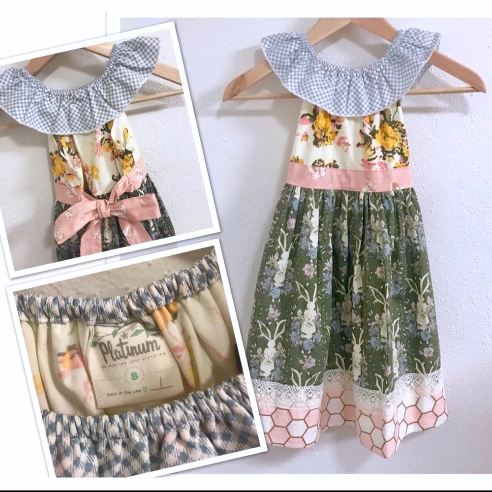 Matilda Jane Honey Bunny Dress Platinum